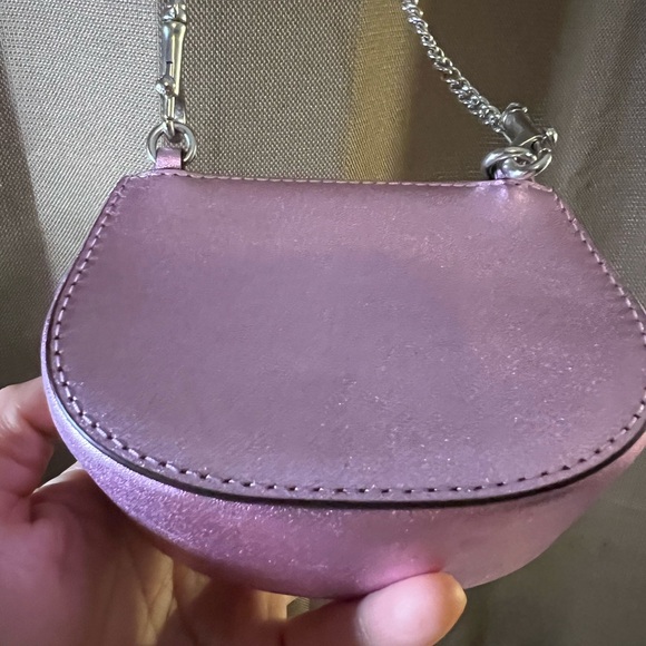 Coach Morgan Card Case On A Chain Metallic Pink) NWT (but detached). - Picture 6 of 6